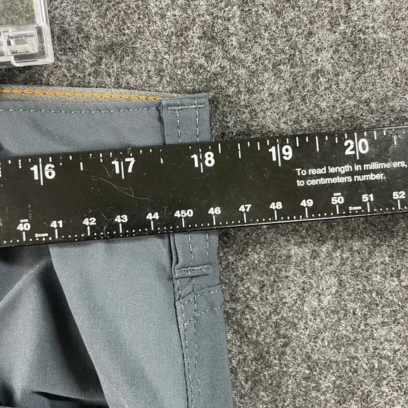 Eddie Bauer Pants Mens 36x32 Blue Gray Outdoors Hiking Nylon Cargo - Picture 5 of 8